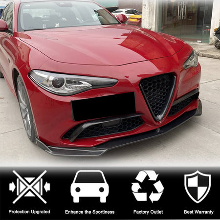 Alfa Romeo Giulia 952 Base 2015-2021 Fog Light Covers Carbon Fiber/FRP-Ahacarbon