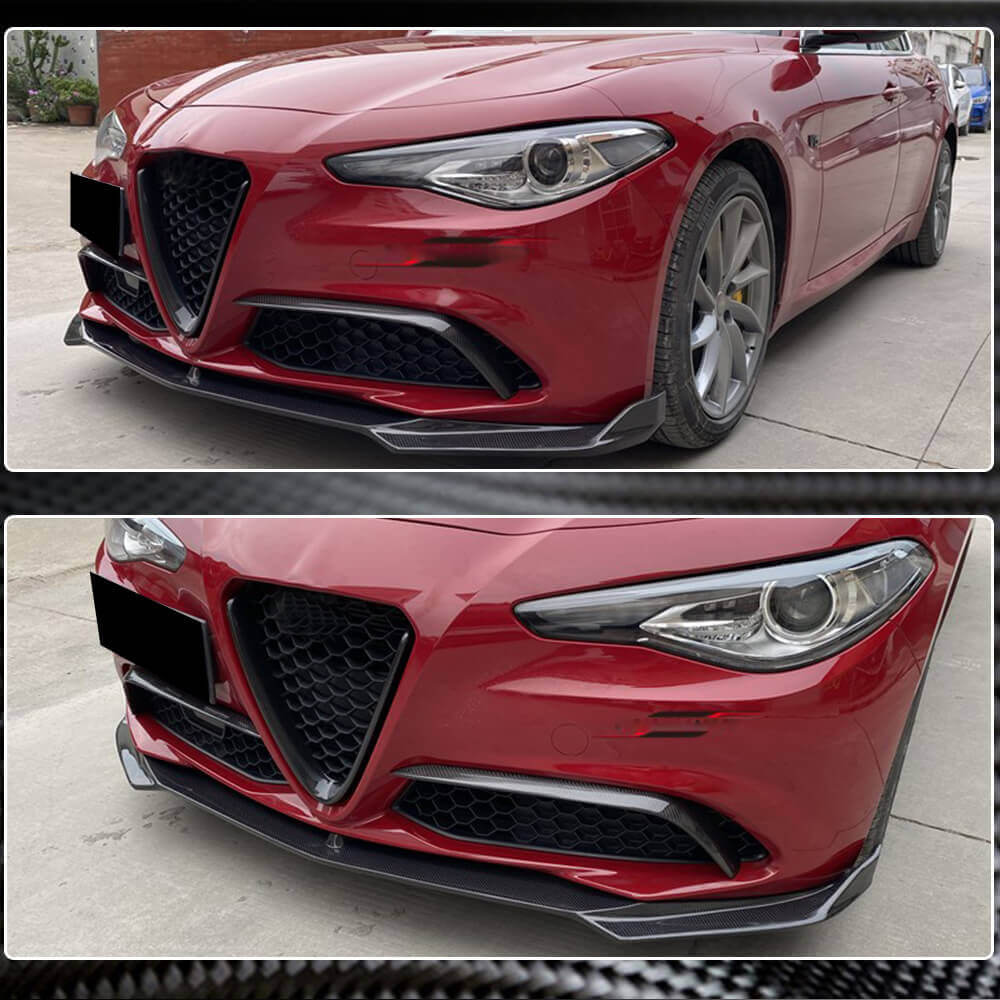 Alfa Romeo Giulia 952 Base 2015-2021 Fog Light Covers Carbon Fiber/FRP-Ahacarbon