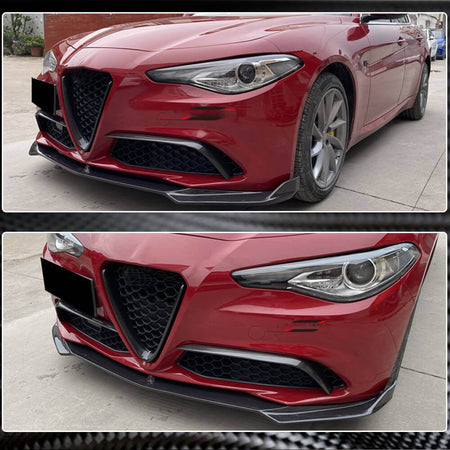 Alfa Romeo Giulia 952 Base 2015-2021 Fog Light Covers Carbon Fiber/FRP-Ahacarbon