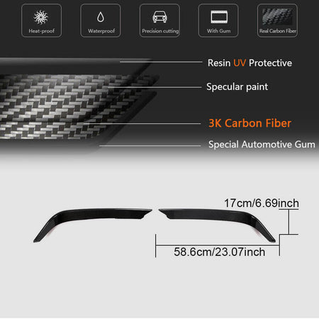 Alfa Romeo Giulia 952 Base 2015-2021 Fog Light Covers Carbon Fiber/FRP-Ahacarbon