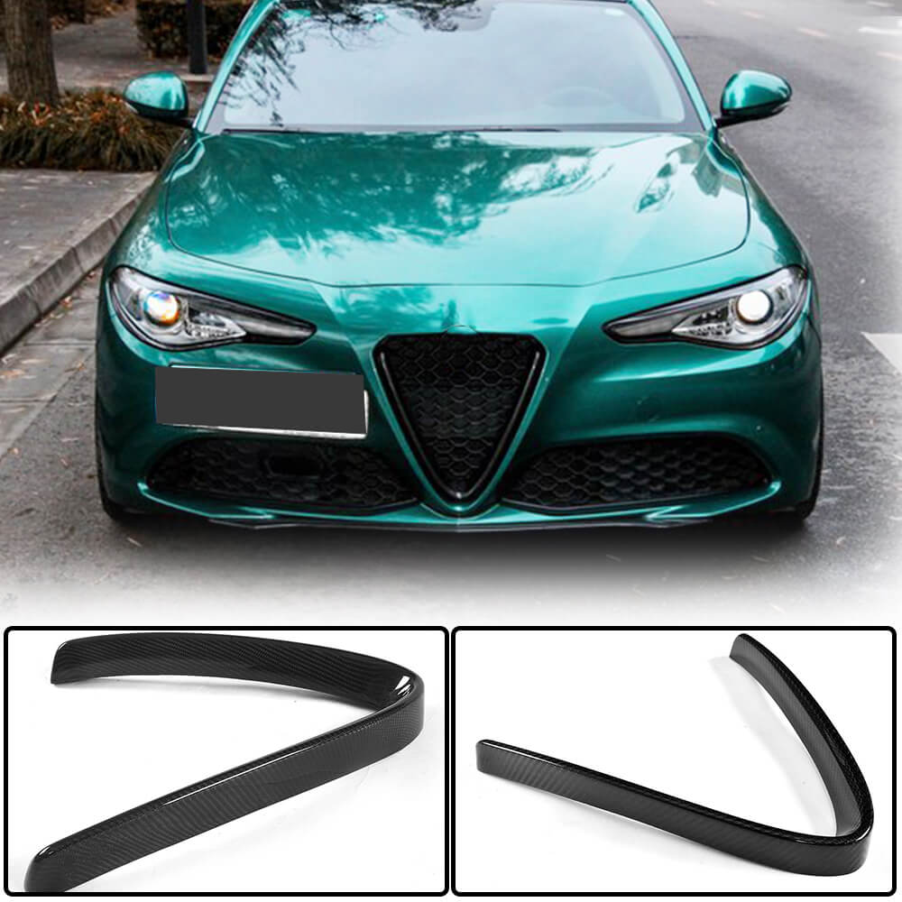 Alfa Romeo Giulia 952 Base 2015-2020 Front Grille Dry Carbon Fiber-Ahacarbon