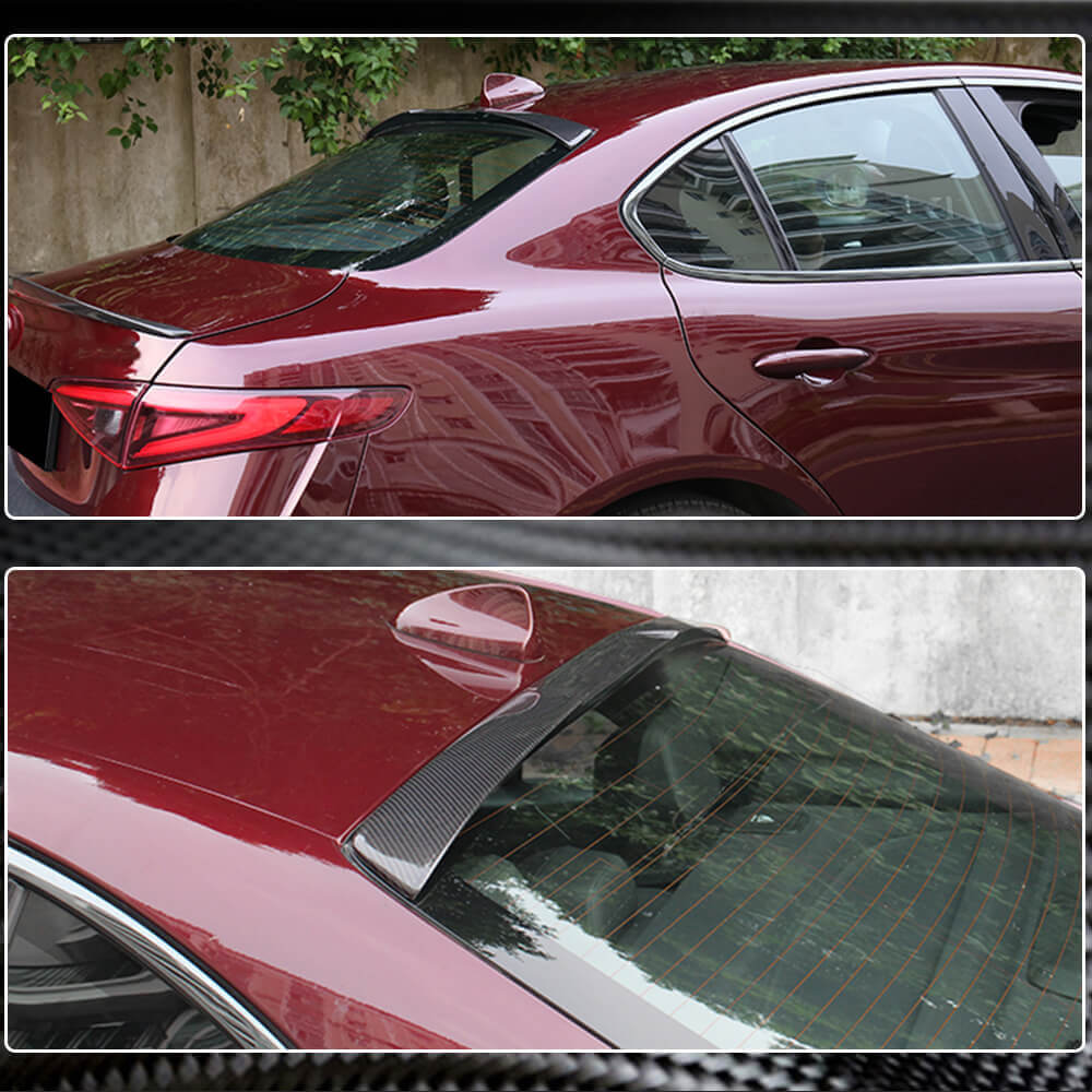 Alfa Romeo Giulia 952 2016-2022 Rear Roof Spoiler Carbon Fiber-Ahacarbon