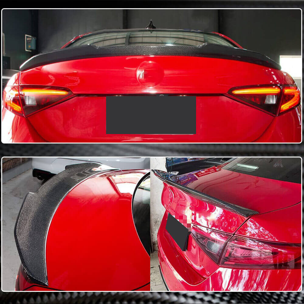 Alfa Romeo Giulia 952 2016-2022 Rear Trunk Spoiler Carbon Fiber-Ahacarbon
