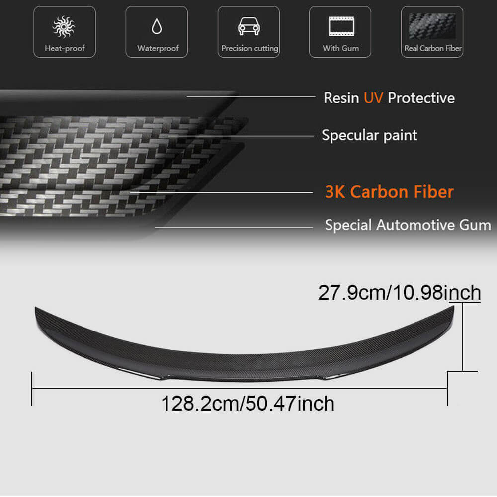 Alfa Romeo Giulia 952 2016-2022 Rear Trunk Spoiler Carbon Fiber-Ahacarbon