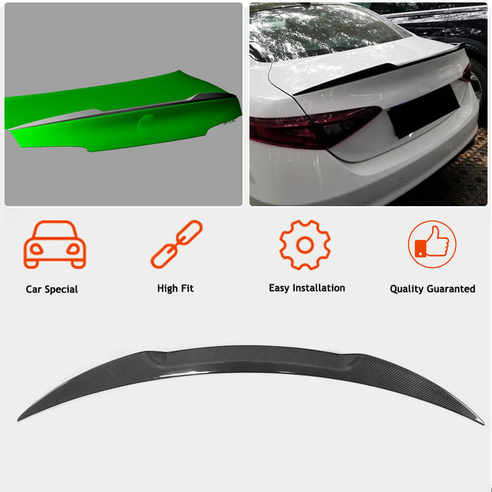 Alfa Romeo Giulia 952 2016-2022 Rear Trunk Spoiler Carbon Fiber/FRP-Ahacarbon