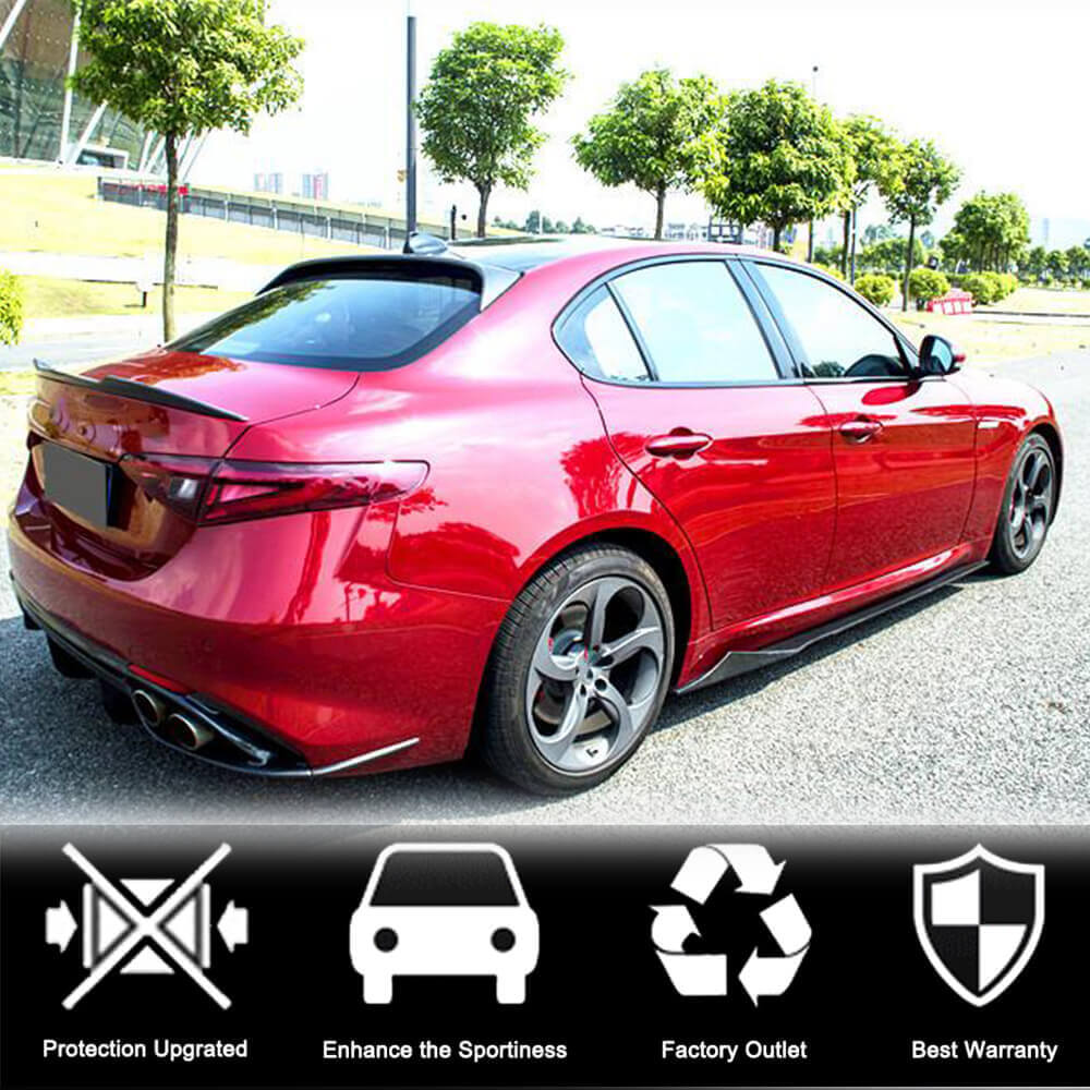 Alfa Romeo Giulia 952 2015-2020 Side Skirts Carbon Fiber-Ahacarbon