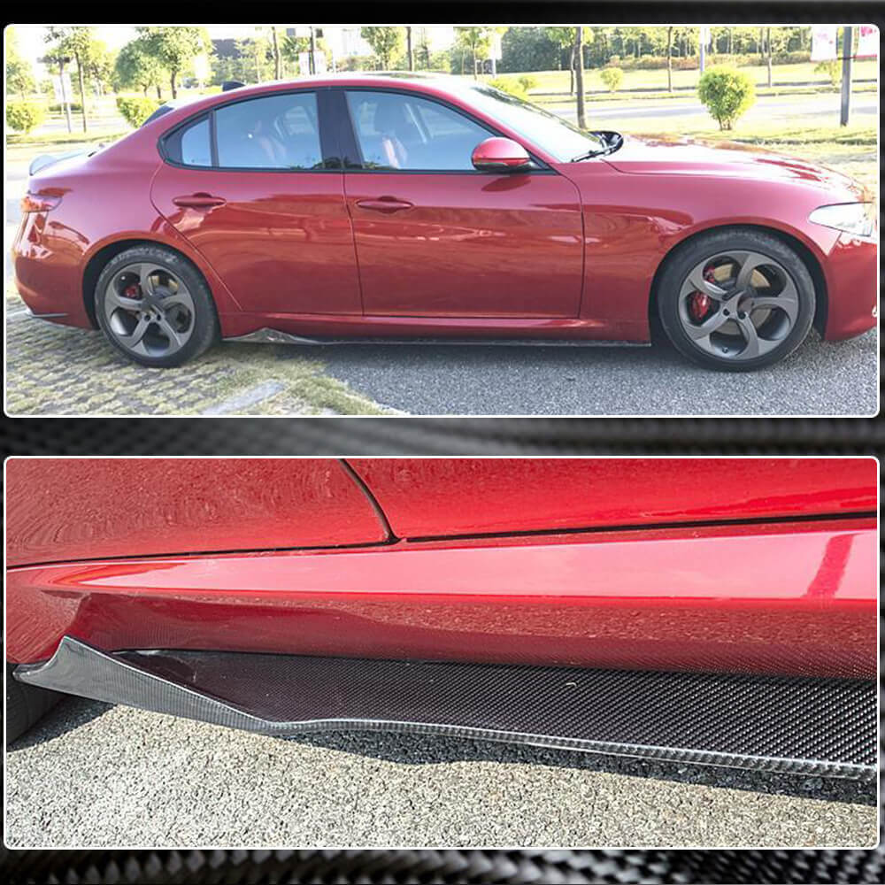 Alfa Romeo Giulia 952 2015-2020 Side Skirts Carbon Fiber-Ahacarbon