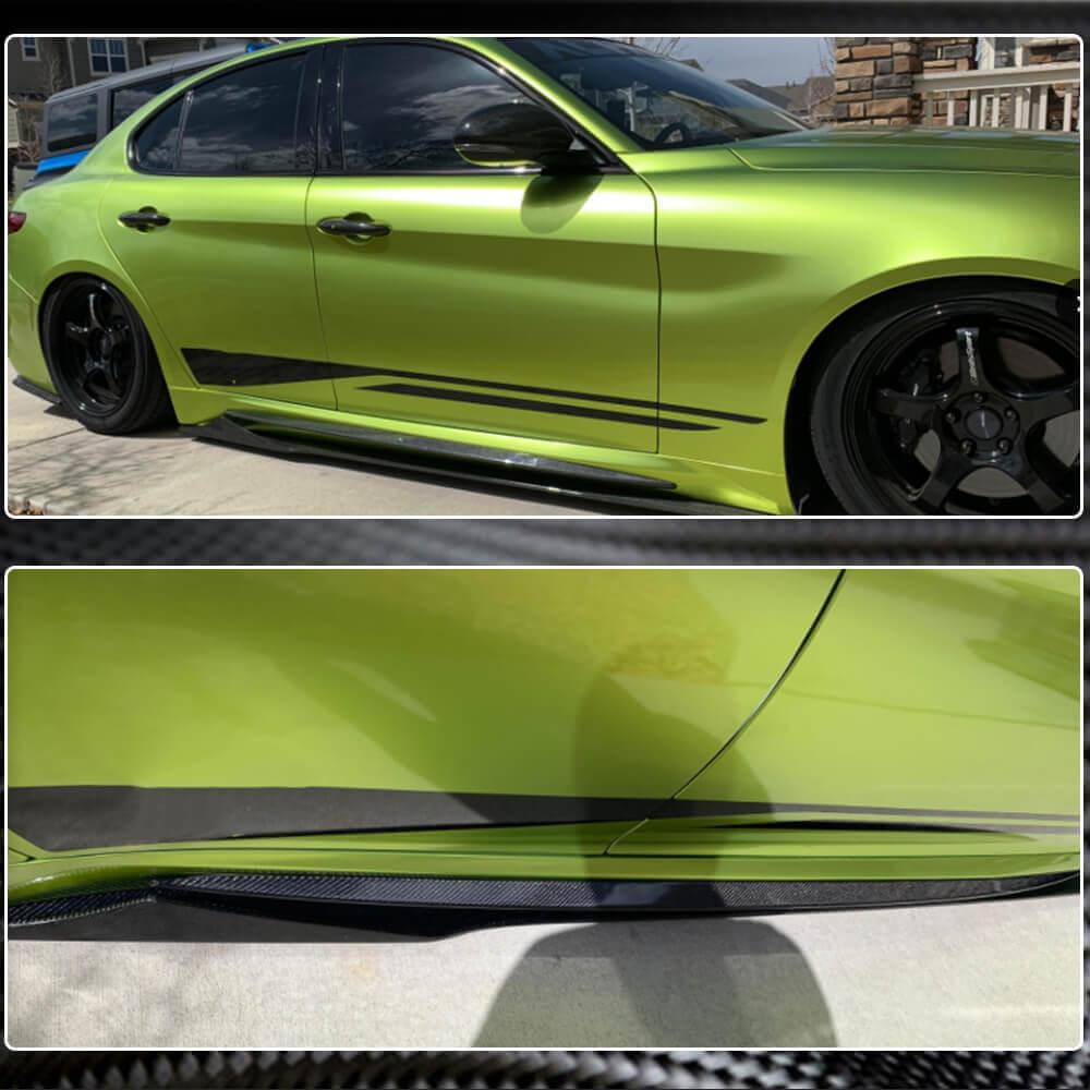 Alfa Romeo Giulia 952 2015-2020 Side Skirts Carbon Fiber/FRP-Ahacarbon