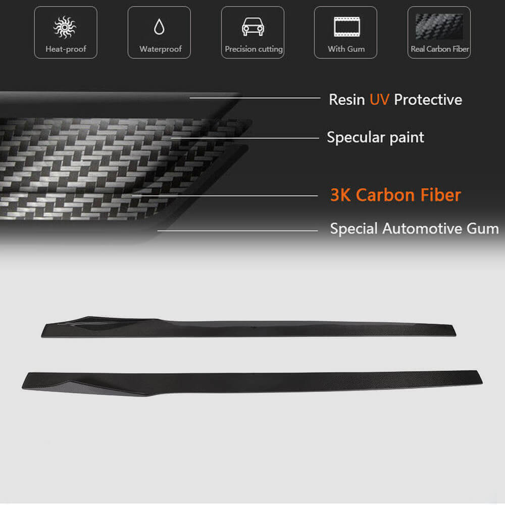 Alfa Romeo Giulia 952 2015-2020 Side Skirts Carbon Fiber-Ahacarbon
