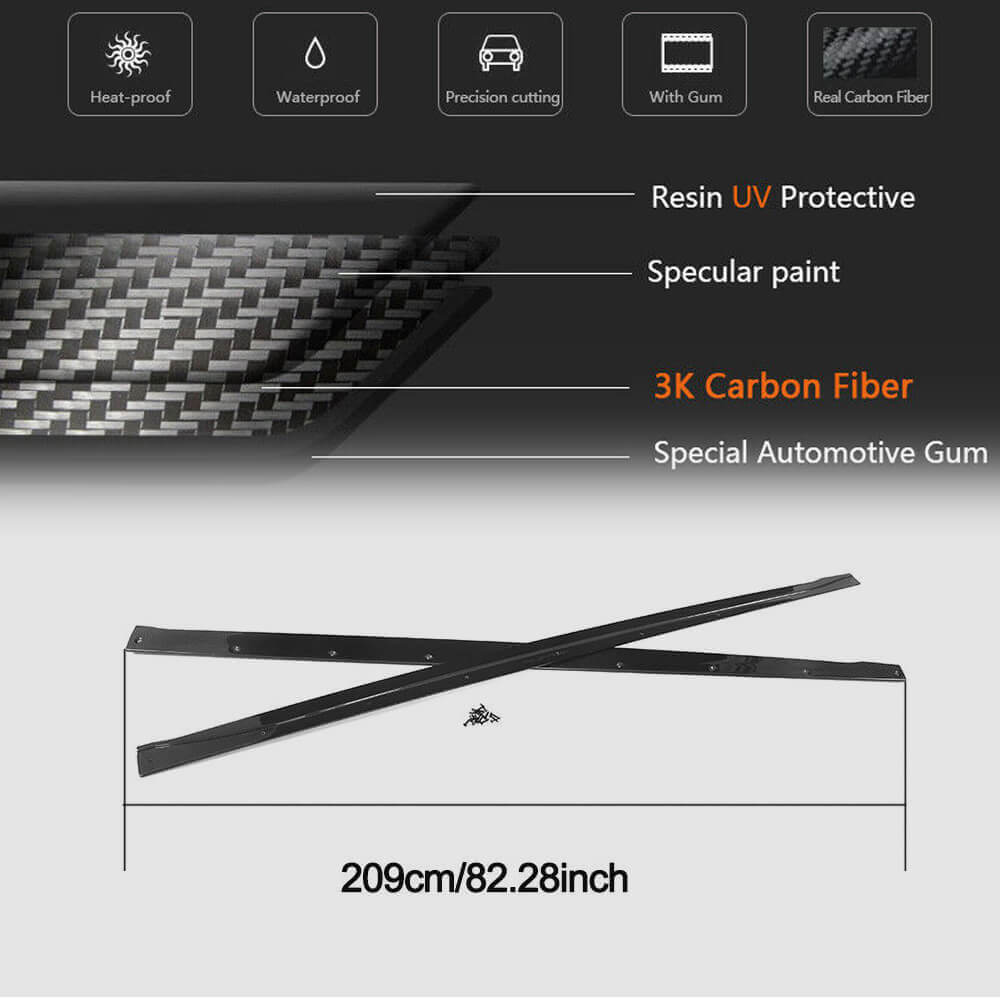 Alfa Romeo Giulia 952 2015-2020 Side Skirts Carbon Fiber-Ahacarbon