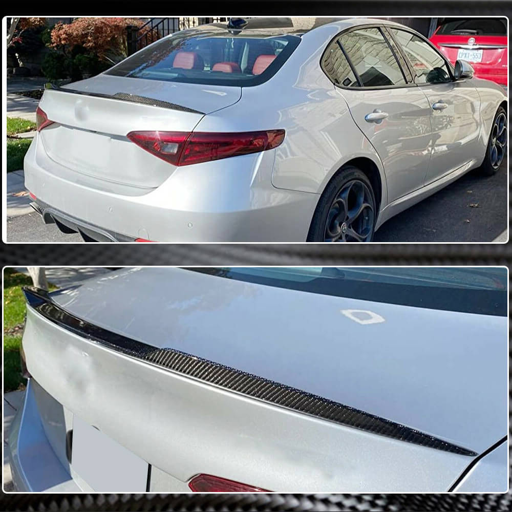 Alfa Romeo Giulia 952 2015-2022 Dry Carbon Fiber Rear Trunk Spoiler-Ahacarbon