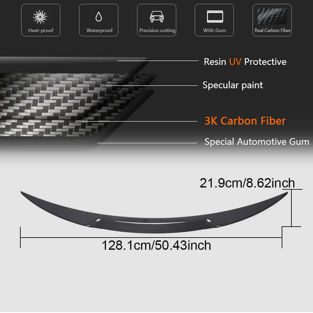 Alfa Romeo Giulia 952 2015-2022 Dry Carbon Fiber Rear Trunk Spoiler-Ahacarbon