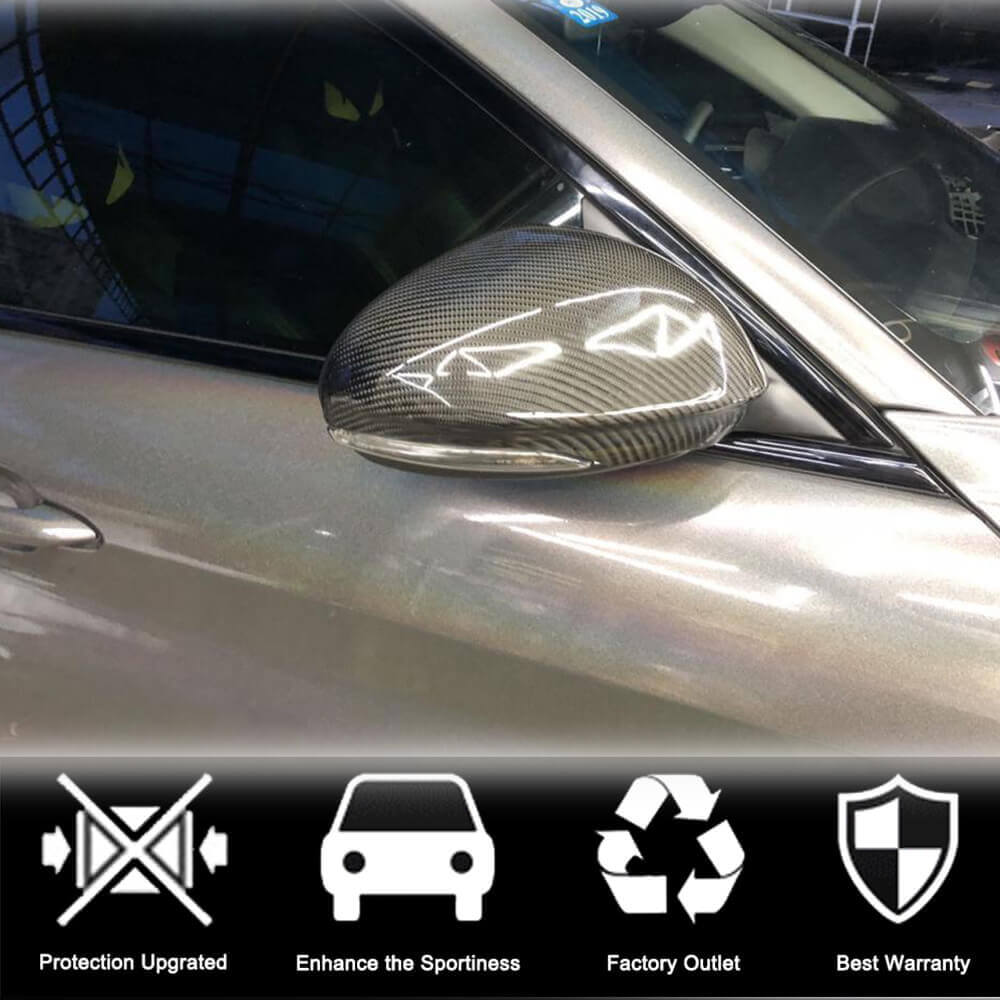 Alfa Romeo Giulia 952 2015-2020 Mirror Covers Add-on Style Dry Carbon Fiber-Ahacarbon