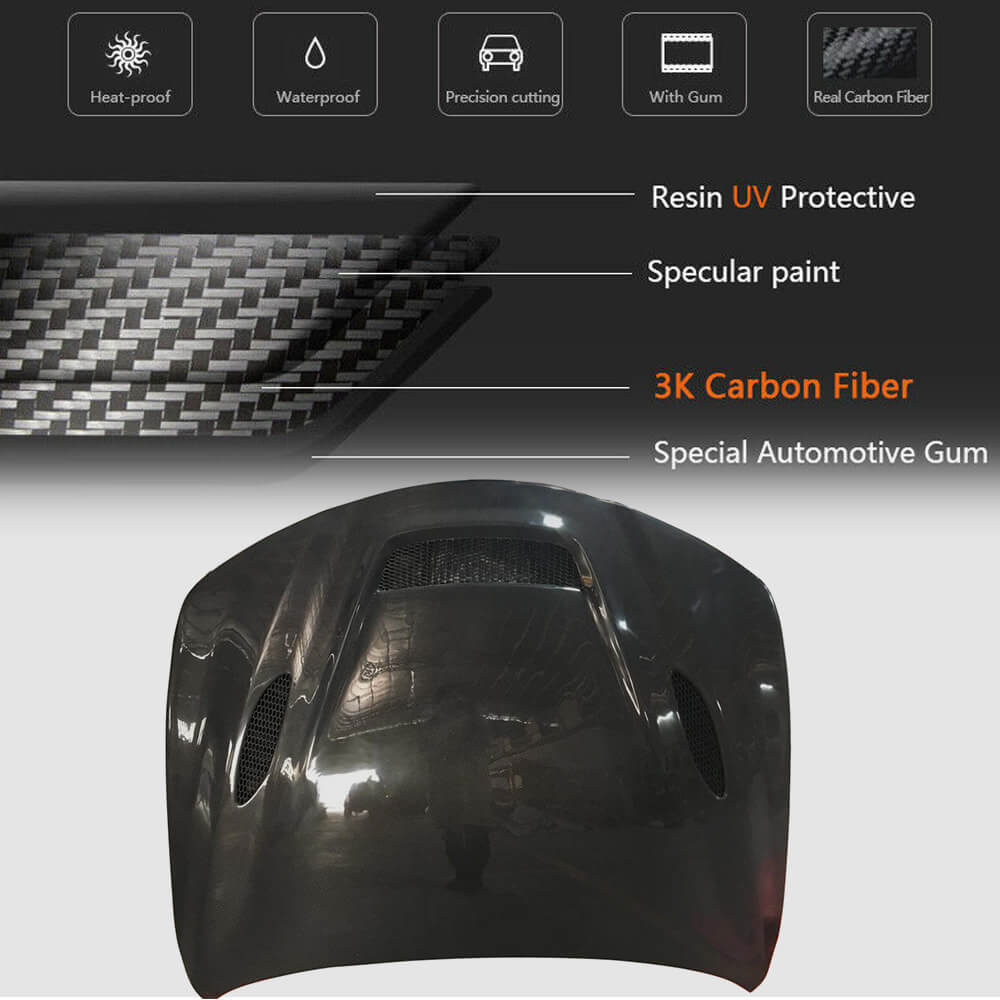 Alfa Romeo Giulia 952 2015-2022 Engine Bonnet Hood Cover Carbon Fiber-Ahacarbon