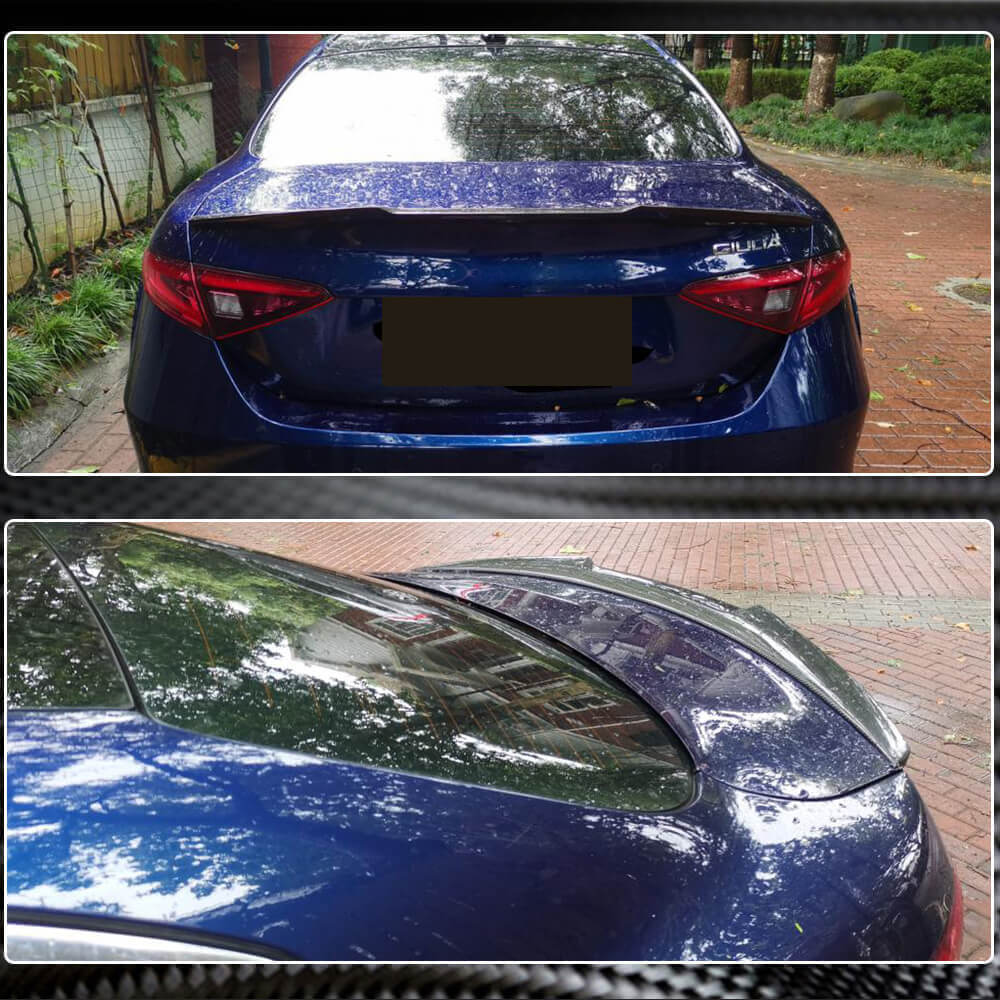 Alfa Romeo Giulia 952 2015-2024 Rear Trunk Spoiler Carbon Fiber-Ahacarbon