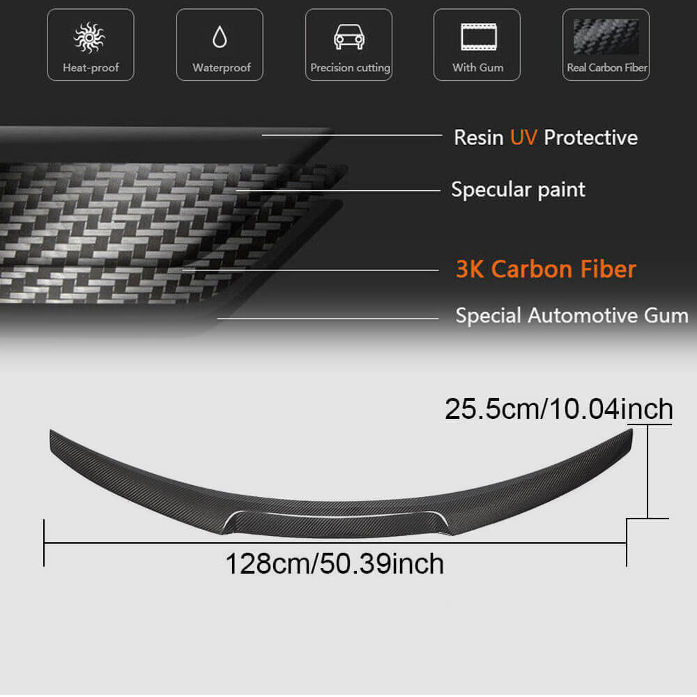 Alfa Romeo Giulia 952 2015-2024 Rear Trunk Spoiler Carbon Fiber-Ahacarbon
