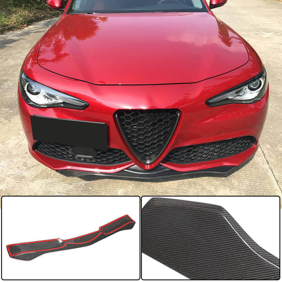 Alfa Romeo Giulia 952 Sport 2015-2020 Front Bumper Lip Carbon Fiber-Ahacarbon