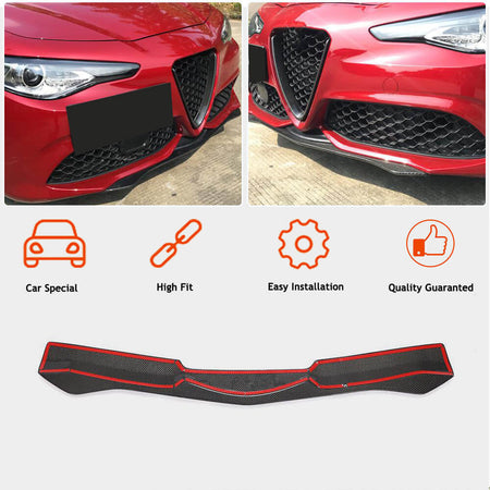 Alfa Romeo Giulia 952 Sport 2015-2020 Front Bumper Lip Carbon Fiber-Ahacarbon