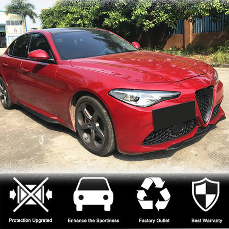 Alfa Romeo Giulia 952 Sport 2015-2020 Front Bumper Lip Carbon Fiber-Ahacarbon