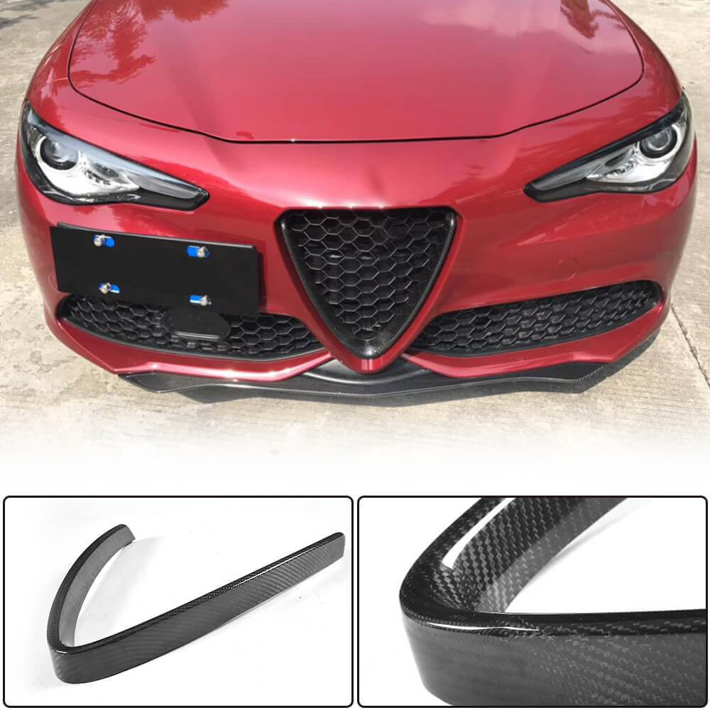 Alfa Romeo Giulia 952 Sport Quadrifoglio 2015-2020 Front Grille Frame Carbon Fiber-Ahacarbon