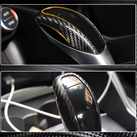 Alfa Romeo Giulia Stelvio 2015-2022 Gear Shift Knob Head Cover Dry Carbon Fiber-Ahacarbon