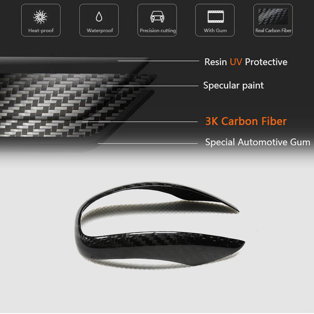 Alfa Romeo Giulia Stelvio 2015-2022 Gear Shift Knob Head Cover Dry Carbon Fiber-Ahacarbon