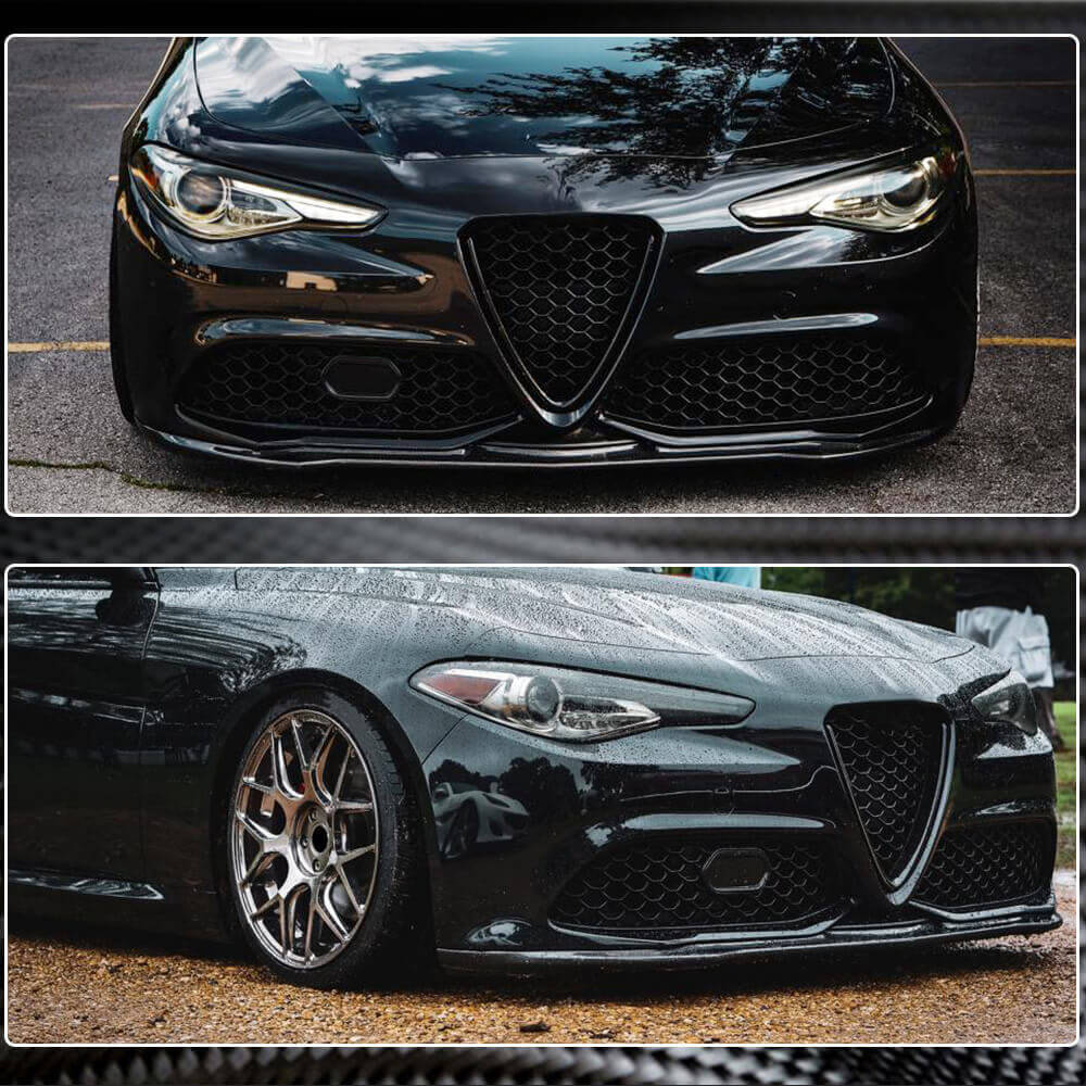 Alfa Romeo Giulia 952 TI Sport 2016-2024 Carbon Fiber Front Bumper Lip-Ahacarbon