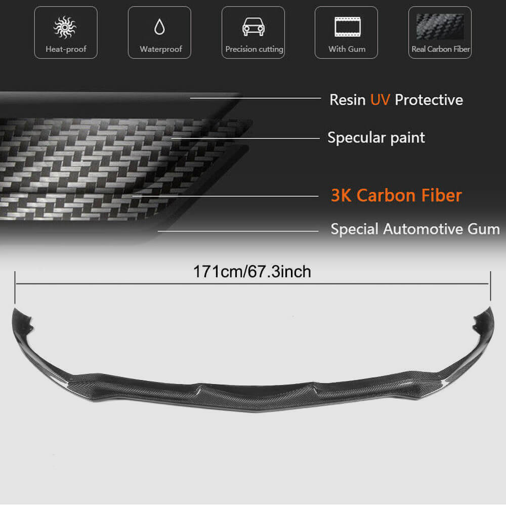 Alfa Romeo Giulia 952 TI Sport 2016-2024 Carbon Fiber Front Bumper Lip-Ahacarbon