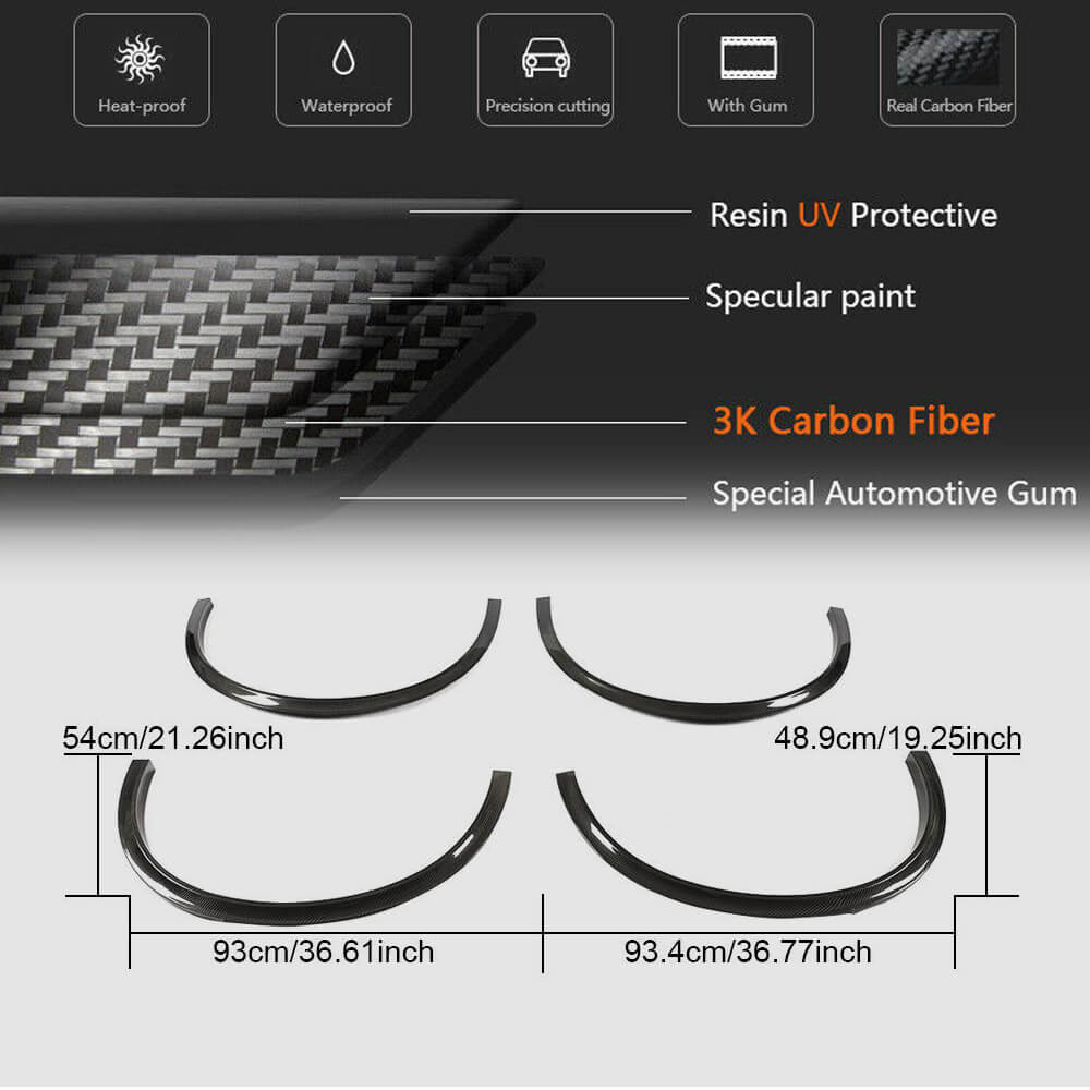 Alfa Romeo Stelvio 2017-2022 Wheel Arch Fender Carbon Fiber/FRP-Ahacarbon