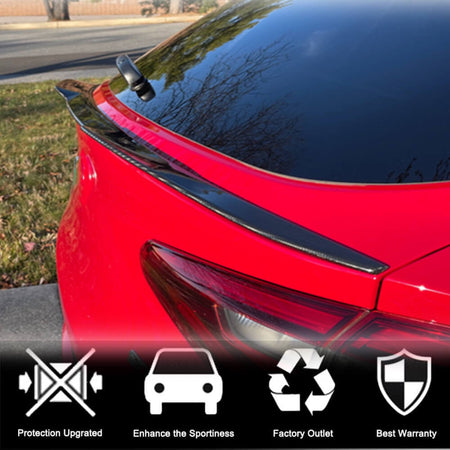 Alfa Romeo Stelvio 2017-2022 Rear Trunk Spoiler Dry Carbon Fiber/FRP-Ahacarbon