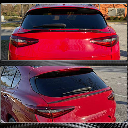 Alfa Romeo Stelvio 2017-2022 Rear Trunk Spoiler Dry Carbon Fiber/FRP-Ahacarbon