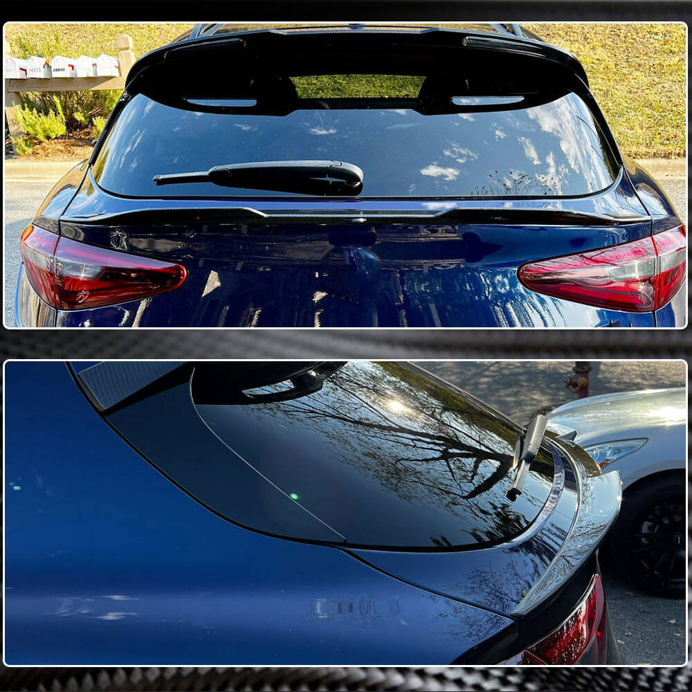 Alfa Romeo Stelvio 2017-2022 Rear Trunk Spoiler Dry Carbon Fiber/FRP-Ahacarbon