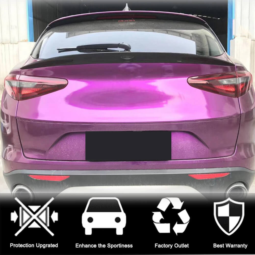 Alfa Romeo Stelvio 2017-2022 Rear Trunk Spoiler Dry Carbon Fiber-Ahacarbon