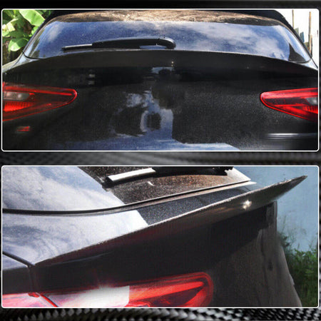 Alfa Romeo Stelvio 2017-2022 Rear Trunk Spoiler Dry Carbon Fiber-Ahacarbon