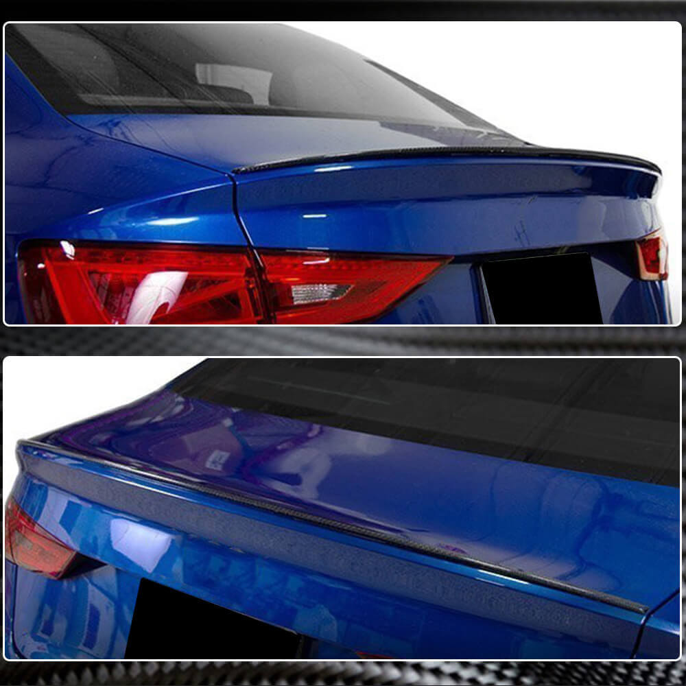 Audi A3 Sline S3 8V Sedan 2014-2020 Rear Trunk Spoiler Carbon Fiber/FRP-Ahacarbon