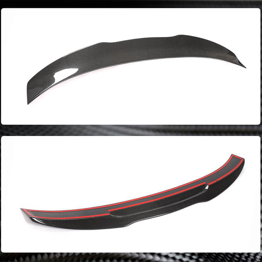 Audi A3 Sline S3 RS3 8V 8V.5 Sedan 2014-2020 Carbon Fiber Rear Trunk Spoiler-Ahacarbon