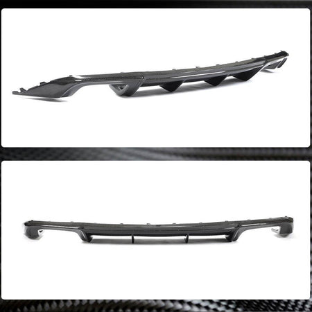 Audi A3 8V.5 Base Sedan Facelift 2017-2020 Rear Bumper Diffuser Carbon Fiber (Non-Sline Non-S3)-Ahacarbon