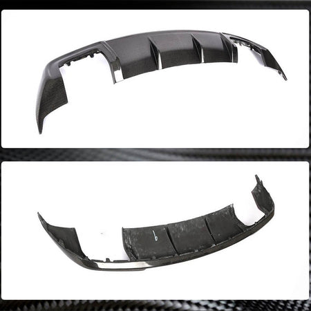 Audi A3 8V.5 Base Sedan Facelift 2017-2020 Rear Bumper Diffuser Carbon Fiber (Non-Sline Non-S3)-Ahacarbon