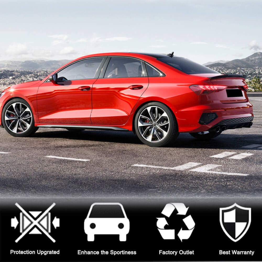 Audi A3 S3 RS3 8Y Sedan 2021+ Rear Trunk Spoiler Carbon Fiber-Ahacarbon