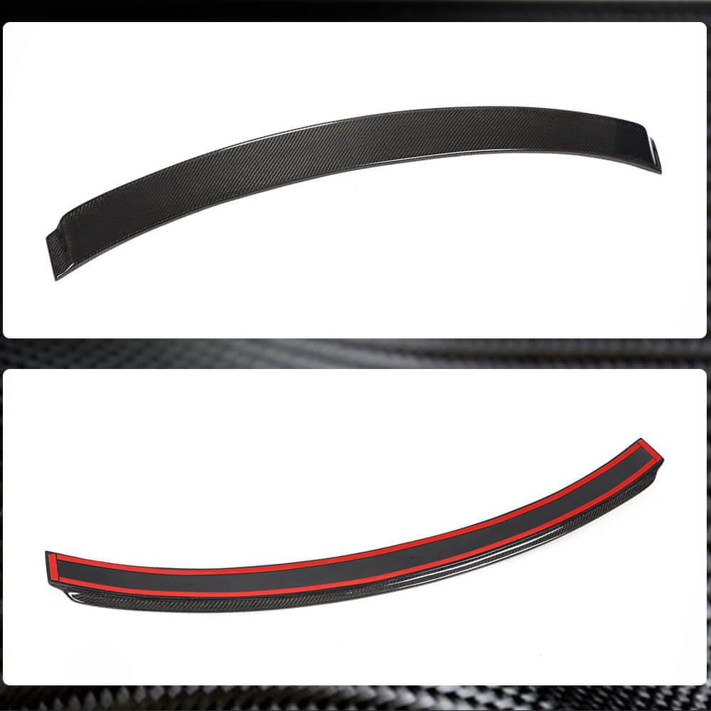 Audi A3 Sline S3 8V 8V.5 Sedan 2014-2020 Rear Roof Spoiler Carbon Fiber-Ahacarbon