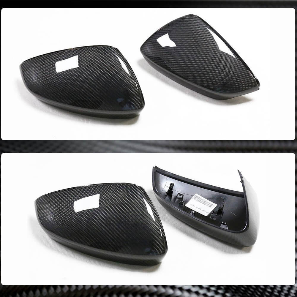 Audi A3 Sline S3 RS3 8Y Sedan 2021UP Mirror Cover Caps LHD Carbon Fiber-Ahacarbon