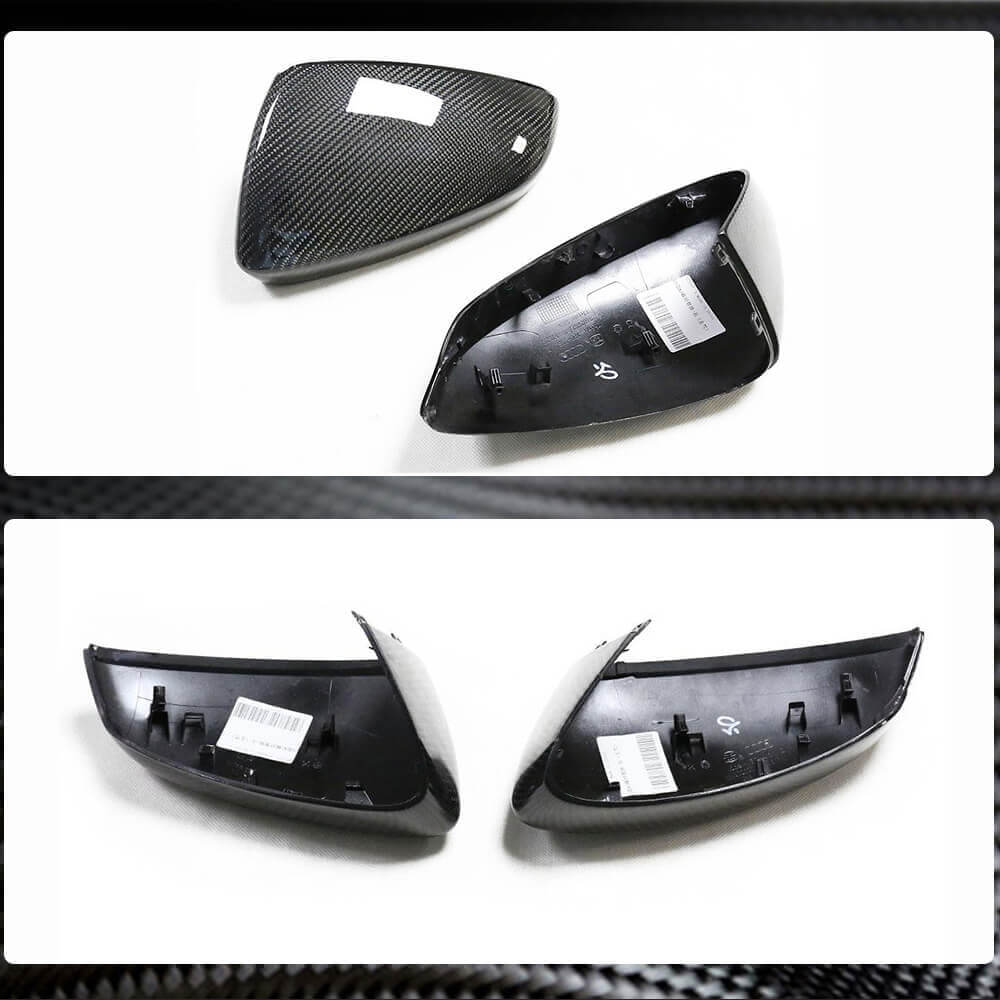 Audi A3 Sline S3 RS3 8Y Sedan 2021UP Mirror Cover Caps LHD Carbon Fiber-Ahacarbon