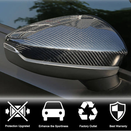 Audi A3 Sline S3 RS3 8Y Sedan 2021UP Mirror Cover Caps LHD Carbon Fiber-Ahacarbon