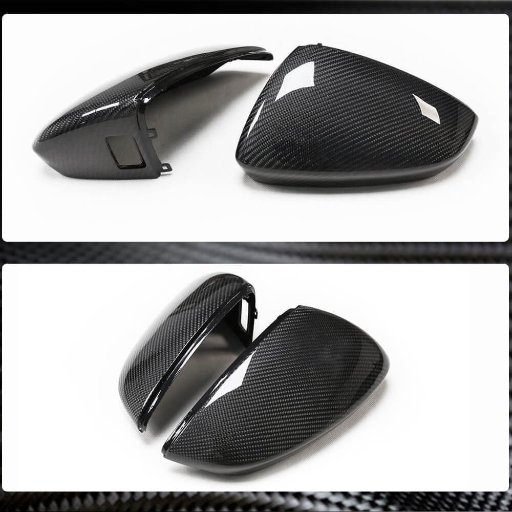 Audi A3 Sline S3 RS3 8Y Sedan 2021UP Mirror Cover Caps LHD Carbon Fiber-Ahacarbon