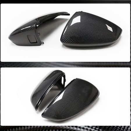 Audi A3 Sline S3 RS3 8Y Sedan 2021UP Mirror Cover Caps LHD Carbon Fiber-Ahacarbon