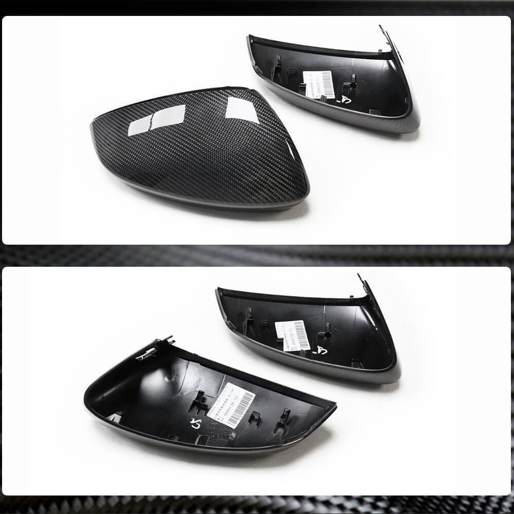 Audi A3 Sline S3 RS3 8Y Sedan 2021UP Mirror Cover Caps LHD Carbon Fiber-Ahacarbon