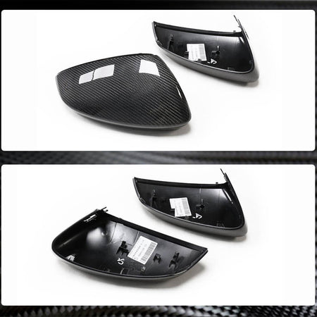 Audi A3 Sline S3 RS3 8Y Sedan 2021UP Mirror Cover Caps LHD Carbon Fiber-Ahacarbon
