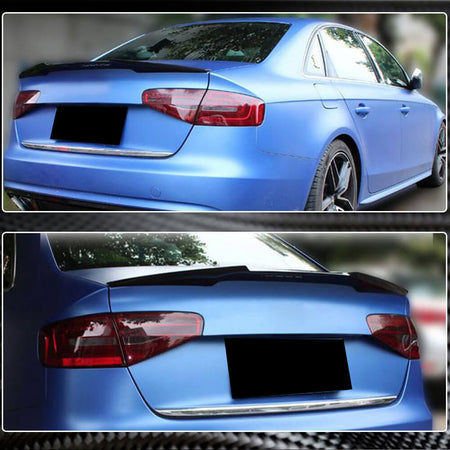Audi A4 Base B8.5 Sedan Facelift 2013-2016 Rear Trunk Spoiler Carbon Fiber-Ahacarbon