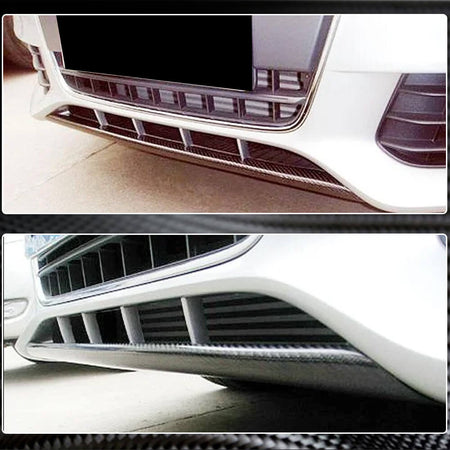 Audi A4 B8 Base Sedan Pre-facelift 2009-2012 Front Bumper Lip Carbon Fiber-Ahacarbon