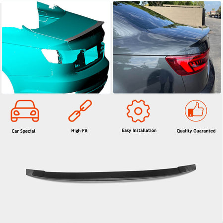 Audi A4 Sline S4 B9 B9.5 Sedan 2017-2023 Rear Trunk Spoiler Carbon Fiber/FRP-Ahacarbon
